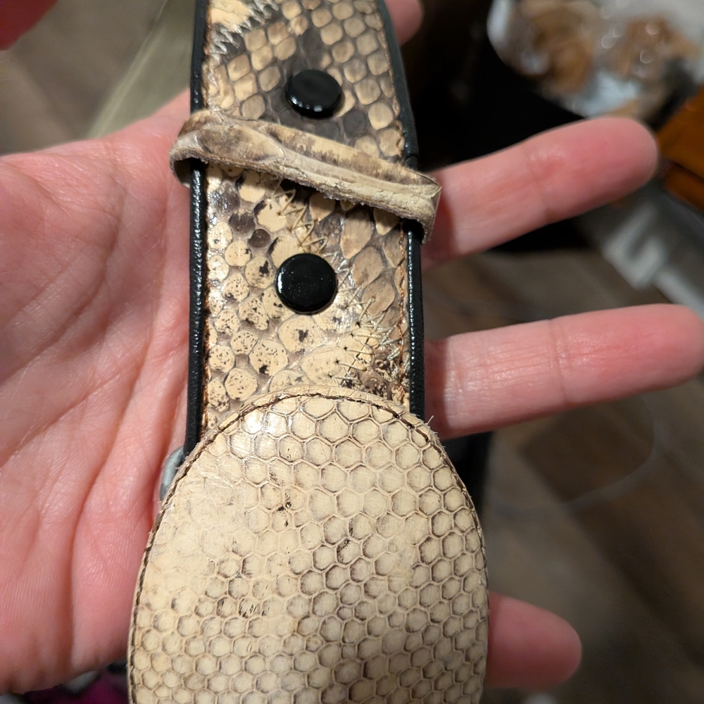 Snake Skin Woman Leather Belt‎